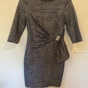 Jessica Howard Black and Gray Cocktail Dress